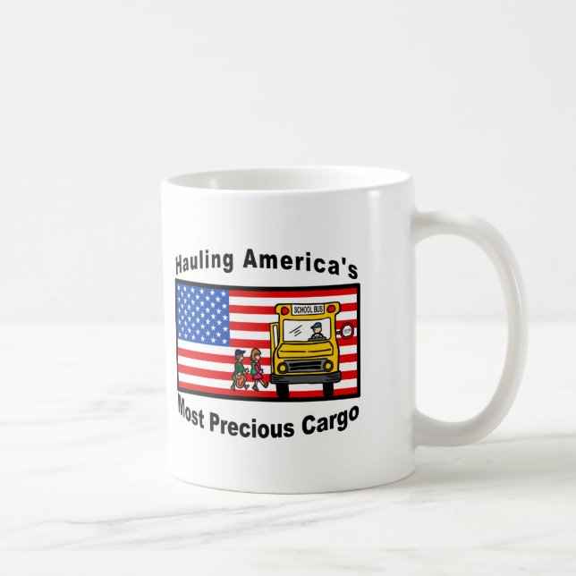 Taza amarilla del autobús escolar - modificada (Derecha)