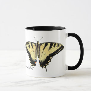Taza amarilla del ~ de Swallowtail