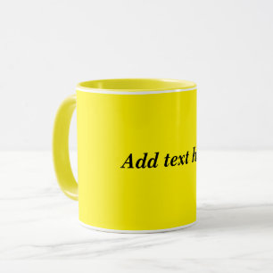 Taza Amarillo amarillo, simplemente amarillo sol,
