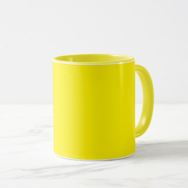 Taza Amarillo amarillo, simplemente amarillo sol, (Anverso derecho)