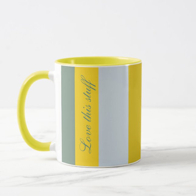 Taza Amarillo brillante y verde (Izquierda)