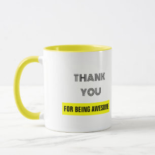 Taza Amarillo Gracias Por Ser Una Impresionante Mug