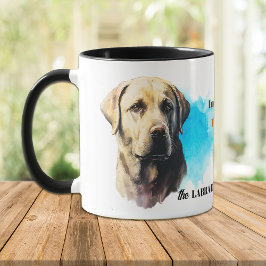 Taza Amarillo Labrador Recuperador Perro Amigo Leal