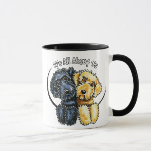 Taza Amarillo negro IAAU de Labradoodles