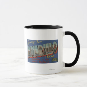 Taza Amarillo, Tejas (corazón de la Cacerola-Manija)