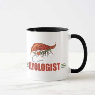 Taza Amarrado humorístico, pesca con mosca
