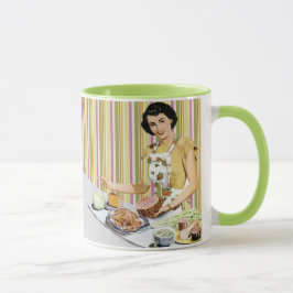 Taza Amas de casa retras/del vintage 50s