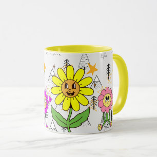 Taza ámate a ti mismo Cara sonriente divertida Diseño g