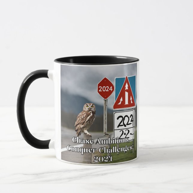 Taza Ambiciones de persecución, desafíos de conquista:  (Izquierda)