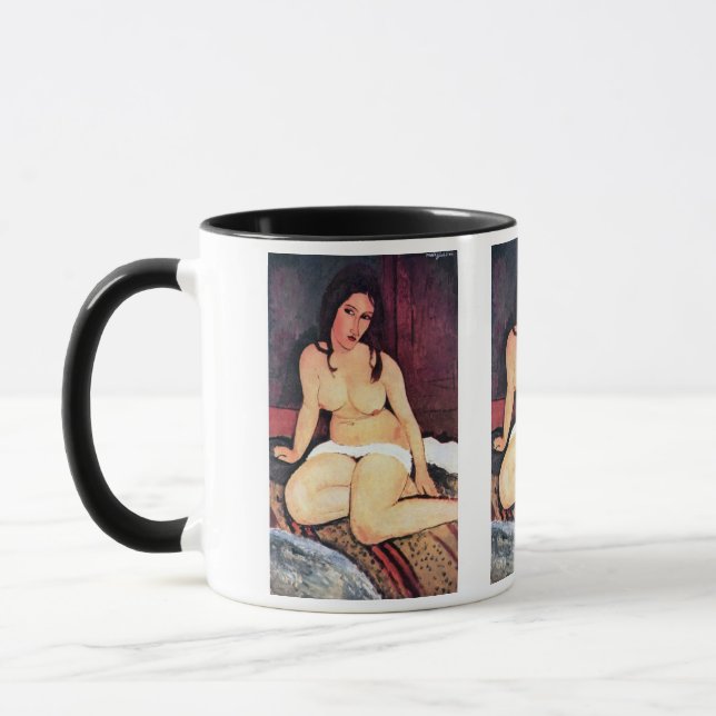 Taza Amedeo Modigliani - Mujer sentada (Izquierda)
