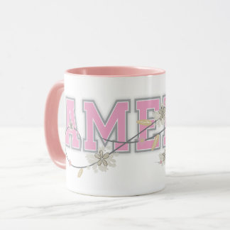 Taza Amelia Nombre Mug Personalizado