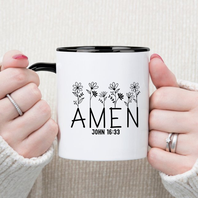 Taza Amen Bible Verse Christian Coffee Mug (Subido por el creador)