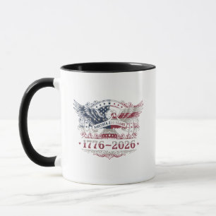 Taza América 250 Años 1776–2026 Águila Patriótica Vinta