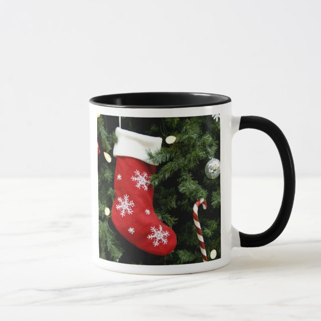 Taza América del norte. Decoraciones navideñas en el ár (Derecha)