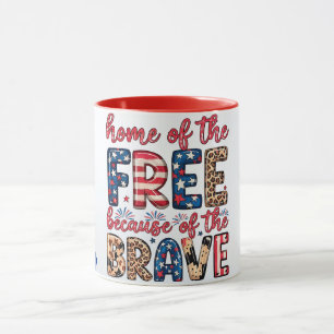 Taza América hogar de los libres