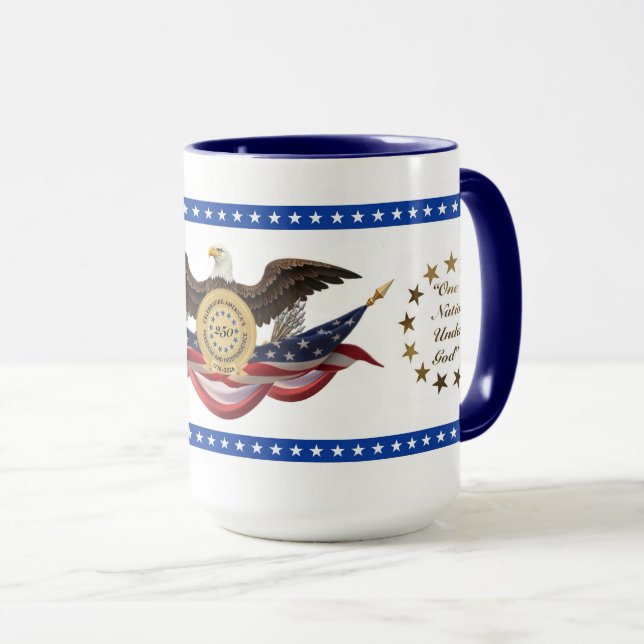 Taza America’s 250th Celebration Of Freedom/Independece (Anverso derecho)