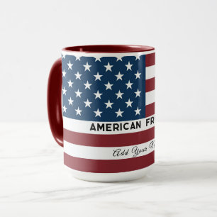 Taza American Freedom Personalized Name