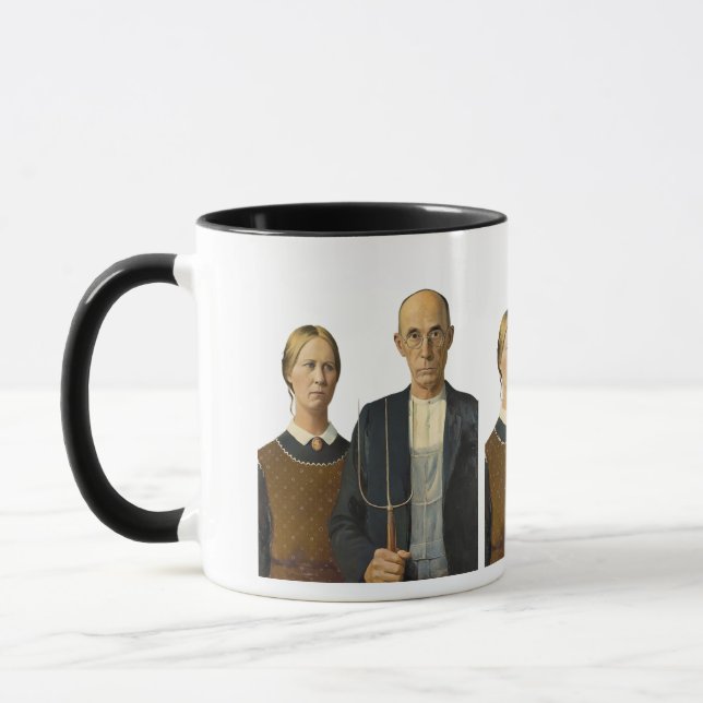 Taza American Gothic couple  (Izquierda)