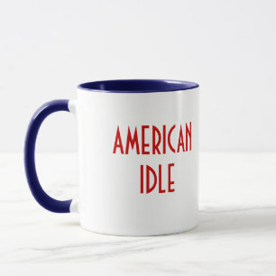 Taza AMERICAN IDLE con bandera de EE. UU.