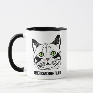 Taza American Shorthair Cat Mug – Cute Cat Lover Gift