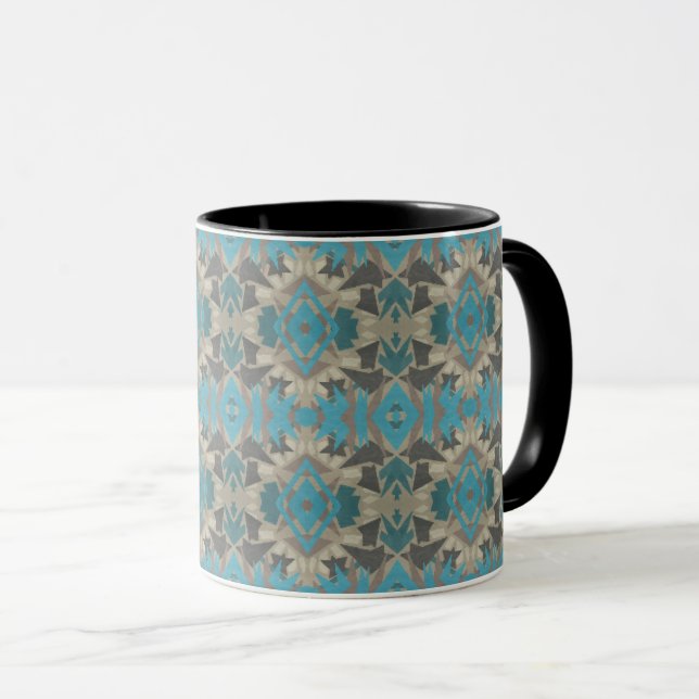 Taza American Southwestern Patterned Art And Colors (Anverso derecho)