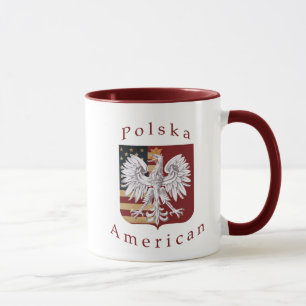 Taza americana del campanero del tributo de Polska