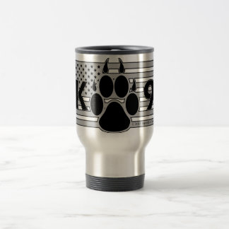 Taza americana del viaje de la pata K-9