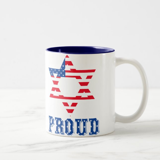 TAZA AMERICANA ORGULLOSA DEL JUDÍO (Derecha)