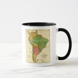 Taza AmericaPanoramic del sur MapSouth América