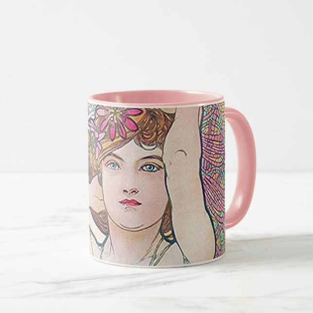 Taza Amethyst (Cuatro Joyas), Alphonse Mucha (Anverso derecho)