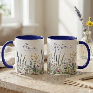 Taza Amiga Botánica Flor Silvestre en Flor