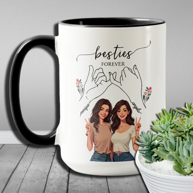 Taza Amigas para Siempre Promesa de Meñique Personaliza (Subido por el creador)