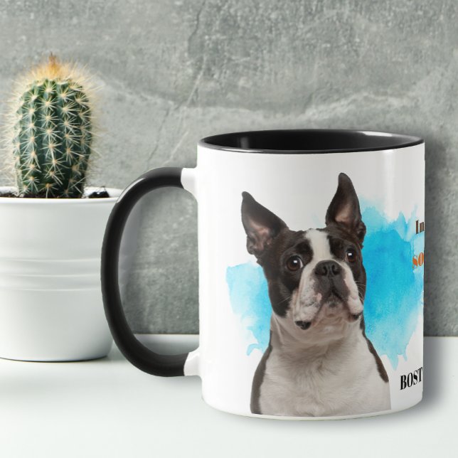 Taza Amigo leal de Boston Terrier Dog (Subido por el creador)