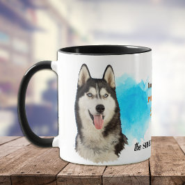 Taza Amigo leal del Husky Dog Siberian