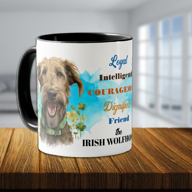 Taza Amigo leal del perro lobo irlandés (Subido por el creador)