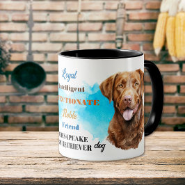 Taza Amigo leal del perro recuperador de la bahía de Ch