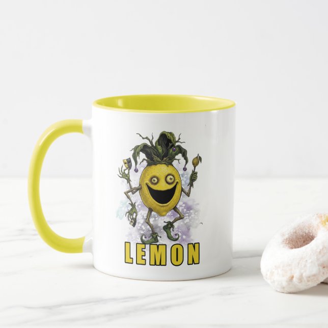 Taza Amigo Limón del Bufón del Vacío (Con donut)