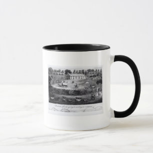 Taza Amigos americanos que van al encuentro en verano