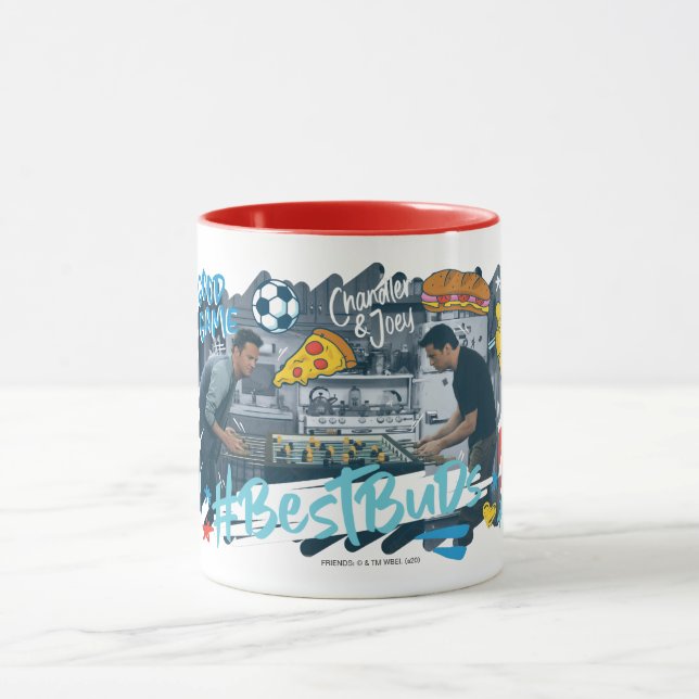Taza AMIGOS™ | Chandler & Joey - Mejores Buds (Centro)