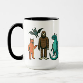 Taza Amigos Cripídicos: Pie Grande, Chupacabra, etc. Ja