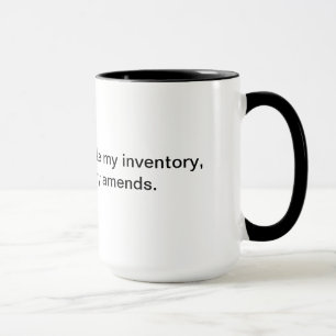 Taza Amigos de Bill W.: Inventario