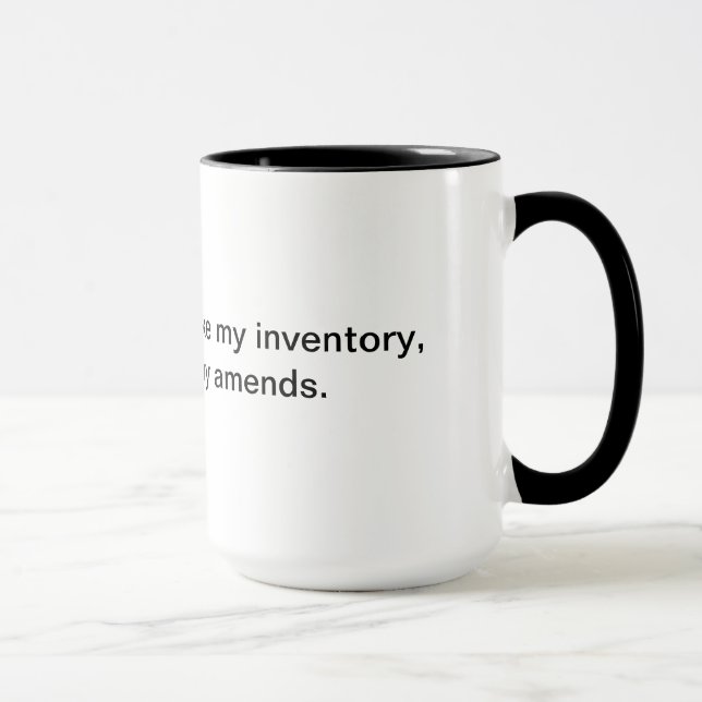 Taza Amigos de Bill W.:  Inventario (Derecha)