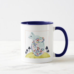 Taza Amigos de Clementine   ardilla de arte popular