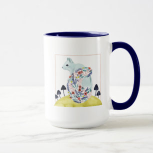 Taza Amigos de Clementine   ardilla de arte popular