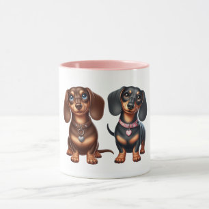 Taza Amigos de Cute Dachshund