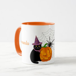Taza Amigos de Halloween personalizados para niños