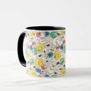 Taza Amigos de la Calle Sésamo   Patrón de núcleo de ca