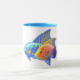 Taza Amigos de peces exóticos nadando juntos