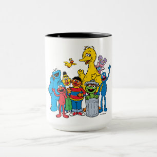 Taza Amigos de Sesame Street saludando