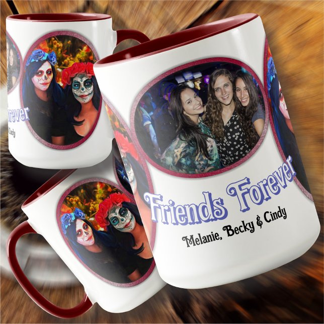 Taza Amigos del Día de los Muertos Catrinas para siempr (Subido por el creador)
